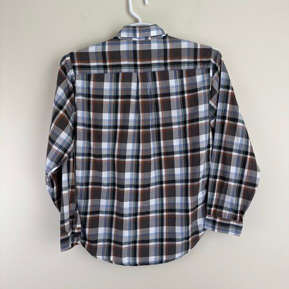 Patagonia Shirt Men's XS Button Front Plaid 100% Organic Cotton Gray Brown - Picture 2 of 9